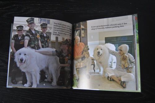 "Pet Me Safely" hardcover children's book